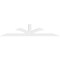 Ekena Millwork Richland Architectural Grade PVC Gable Bracket, 84"W x 17 1/2"H x 2"D x 4"F, 5/12 Pitch GBP084X18X0204RIC00 - alternate 4